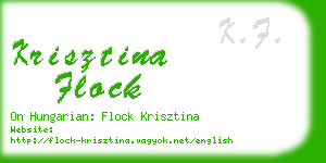 krisztina flock business card